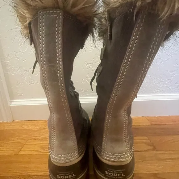 Sorel Joan of Arctic Snow Boots Winter Grey sz 7‎ Woman