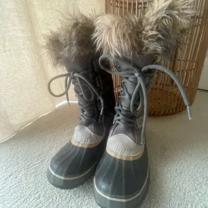 Sorel Joan of Arctic Snow Boots Winter Grey sz 7‎ Woman