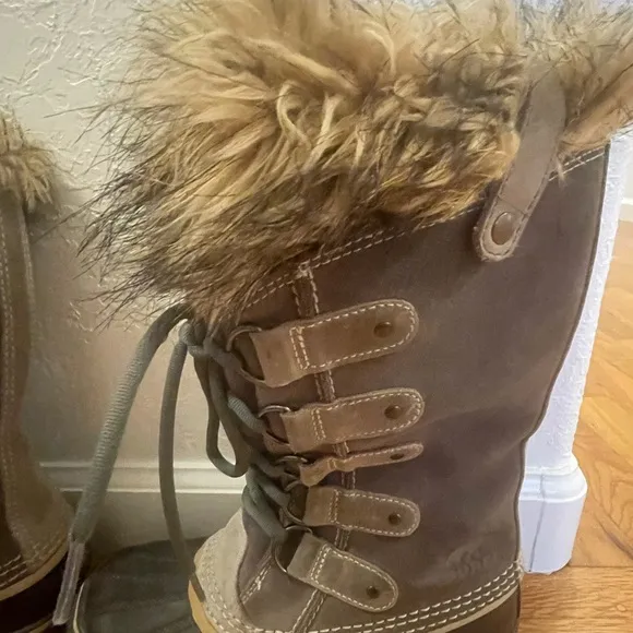 Sorel Joan of Arctic Snow Boots Winter Grey sz 7‎ Woman