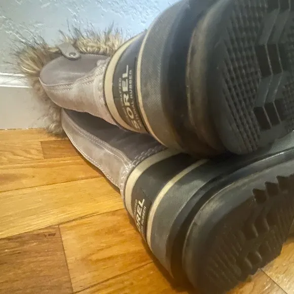 Sorel Joan of Arctic Snow Boots Winter Grey sz 7‎ Woman