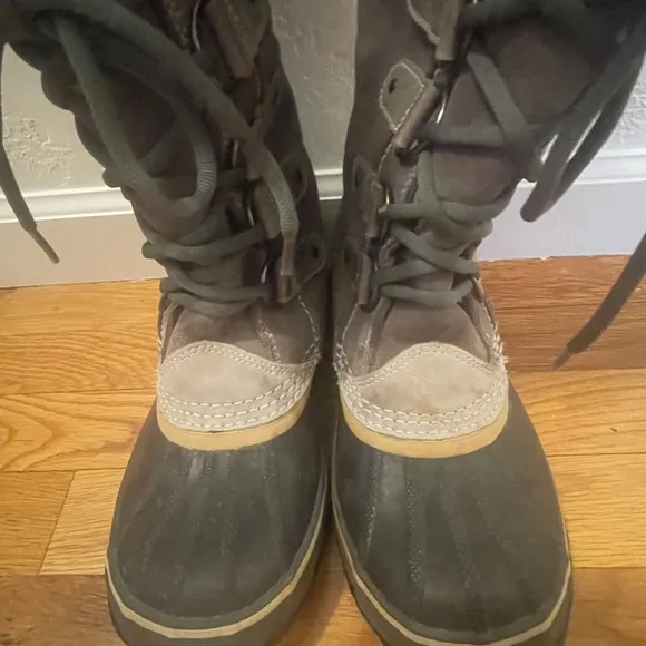Sorel Joan of Arctic Snow Boots Winter Grey sz 7‎ Woman