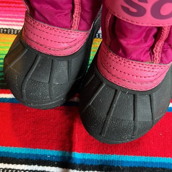 SOREL Kid's Commander Grip-Strap Fleece Snow Boots