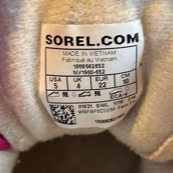 SOREL Kid's Commander Grip-Strap Fleece Snow Boots
