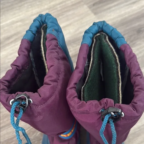 Sorel Kids Teal &amp; Purple Winter Boots 6 Canadian original Waterproof Insulated