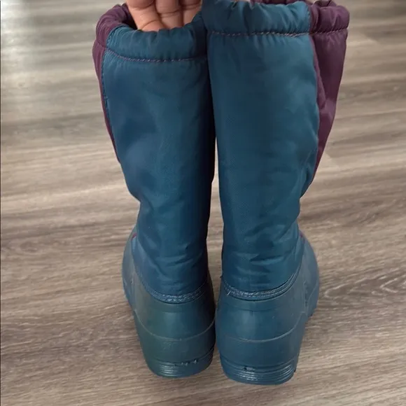 Sorel Kids Teal &amp; Purple Winter Boots 6 Canadian original Waterproof Insulated