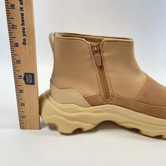 Sorel Kinetic Breakthru Acadia Waterproof Boots Womens Tan Buff Size 10 New