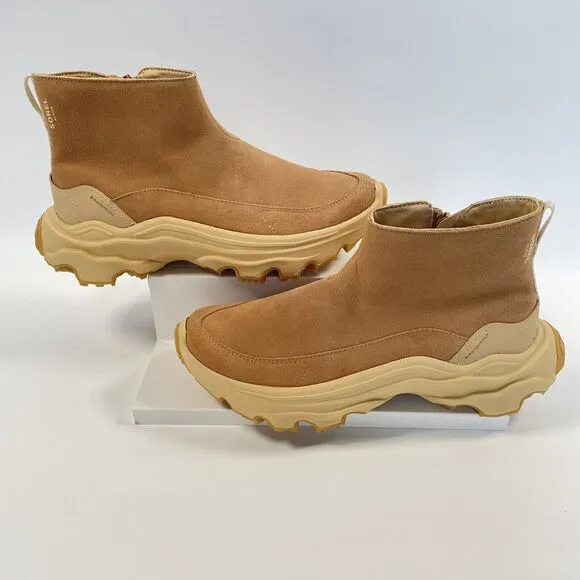 Sorel Kinetic Breakthru Acadia Waterproof Boots Womens Tan Buff Size 10 New