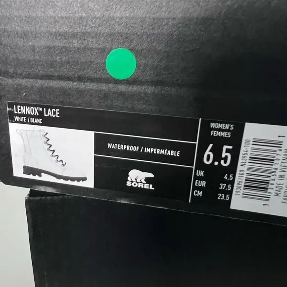Sorel | Lennox lace white boots