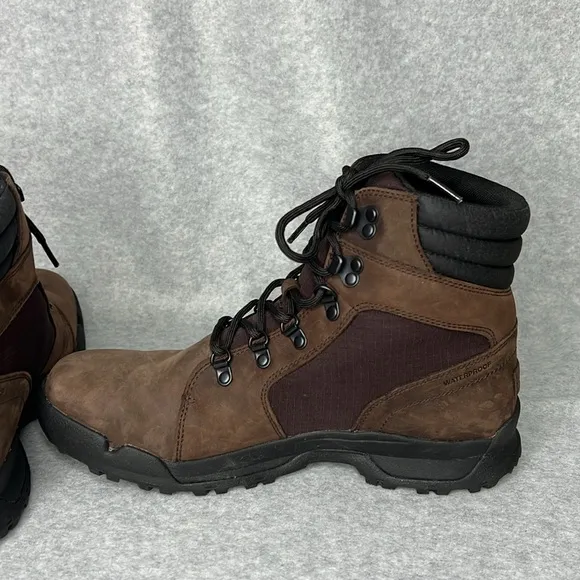 Sorel Mens Size 10 Brown Leather Lace Up Vail Waterproof Hiking Boots Casual