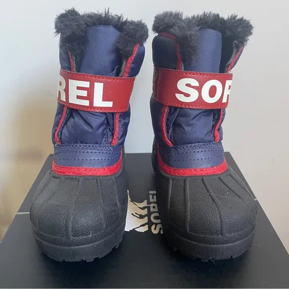 Sorel snow Commander Grip-Strap Fleece Snow Boots. Size 10. New
