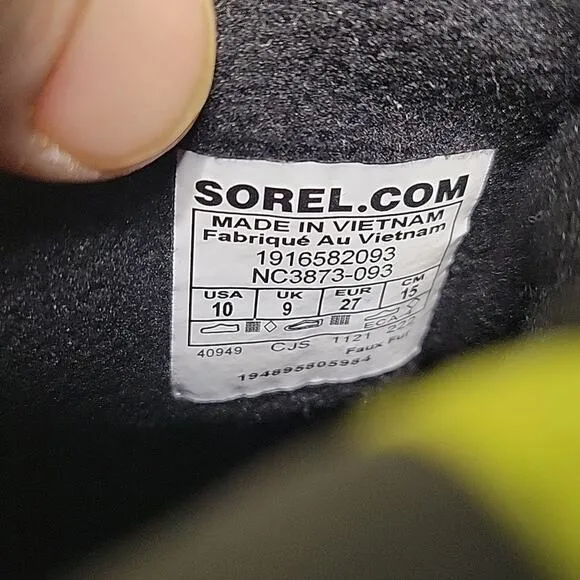 Sorel Whitney II Puffy Waterproof Snow Boots Kids Unisex Toddler Size 10 NWT