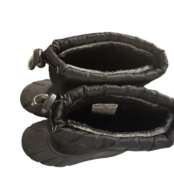 Sorel Winter Boots Youth Cub Black Snow Boots Waterproof and Lined