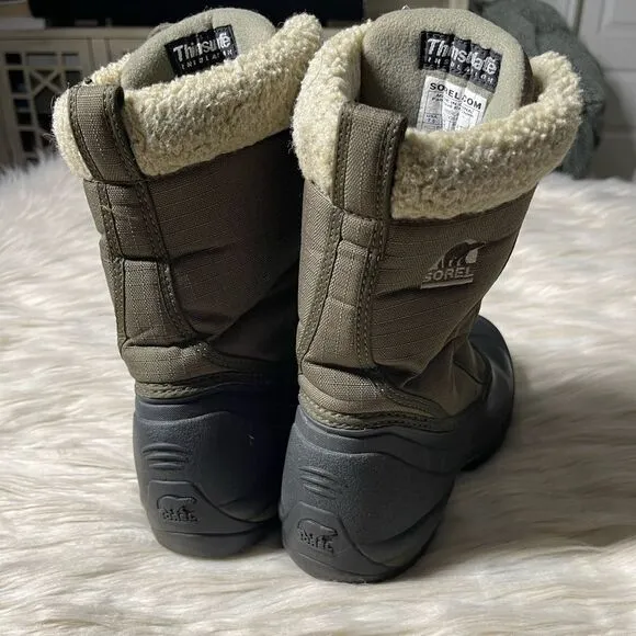 Sorel Women's Cumberland Snow Boots in Green/Black
