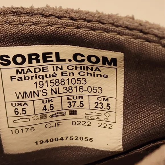 SOREL Women's Evie Pull-On leather booties in Quarry size 6.5