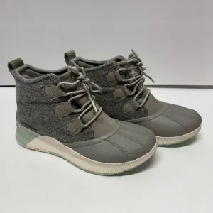 Sorel Womens Out N About III Classic Duck Winter Boots Dove Gray Rubber Size 9