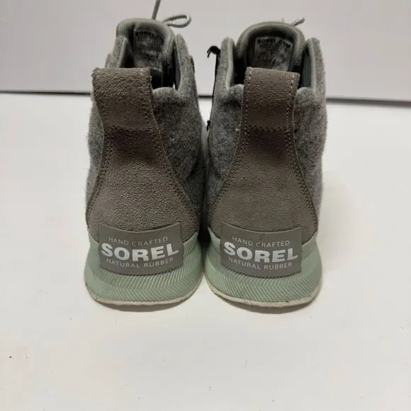 Sorel Womens Out N About III Classic Duck Winter Boots Dove Gray Rubber Size 9
