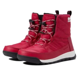 Sorel Youth Whitney II Short Lace WP Sneaker Boots Fuchsia Rush Black Size 5 NWB