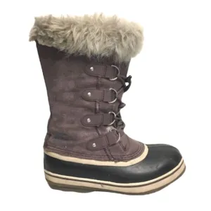 SOREL Youth Joan of Arctic Lace Up Winter Snow Boots Waterproof Purple Girl 4