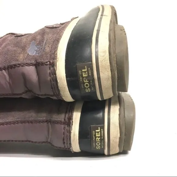 SOREL Youth Joan of Arctic Lace Up Winter Snow Boots Waterproof Purple Girl 4
