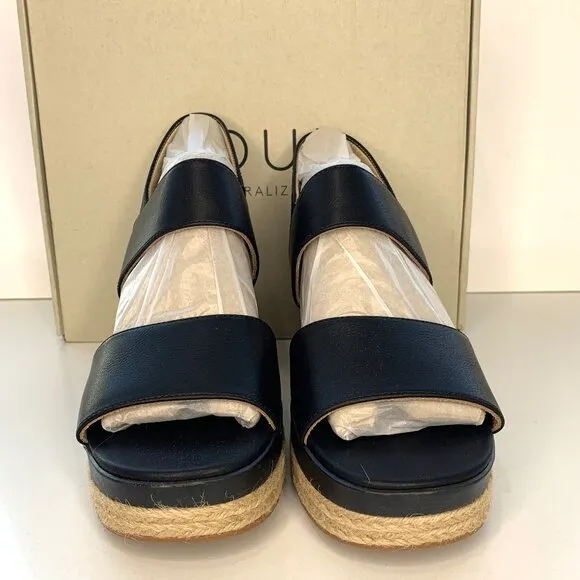 Soul Naturalizer Holly Sandals Platform Heels Black Size 9.5 NEW
