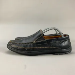Sperry Gold Cup Men’s 9.5 M Black Leather Slip On Moc Toe Driving Loafers Casual
