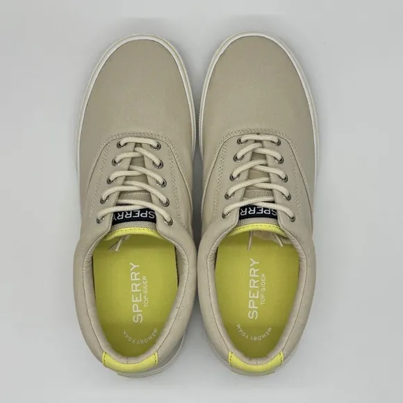 Sperry Halyard Summer Sneaker Men's Off White Sneakers 12