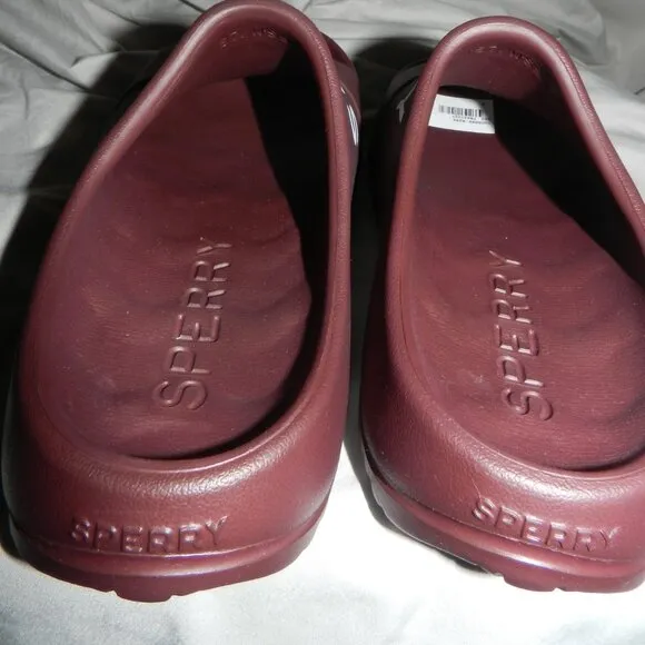 Sperry Men's float Zero Water Absorption Slide Sandals BURGUNDY 🆕NWT🏃‍♀️‍💨⚡🚚