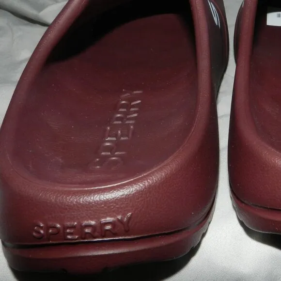 Sperry Men's float Zero Water Absorption Slide Sandals BURGUNDY 🆕NWT🏃‍♀️‍💨⚡🚚