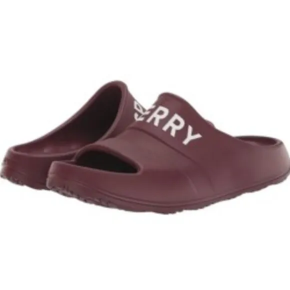 Sperry Men's float Zero Water Absorption Slide Sandals BURGUNDY 🆕NWT🏃‍♀️‍💨⚡🚚