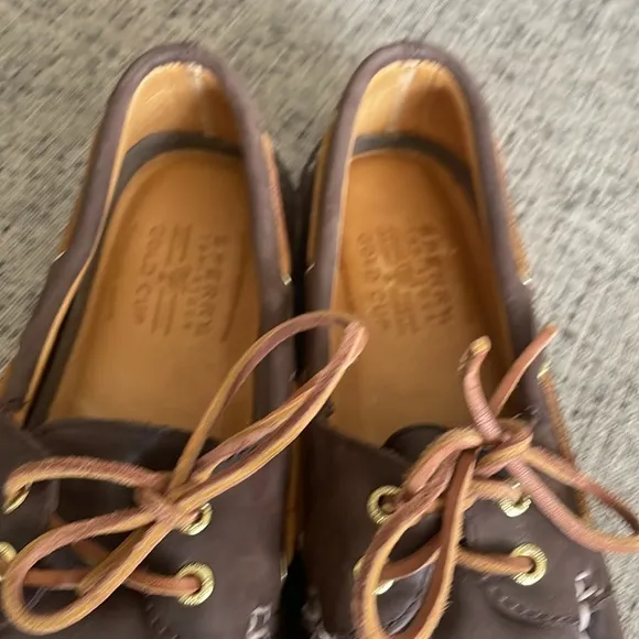 Sperry Men’s Gold Authentic Cup Loafers 2 Eye Boat Shoes Size 11