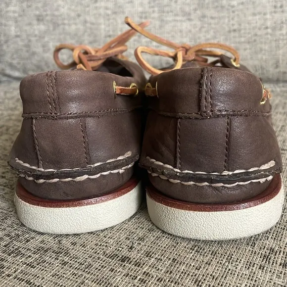 Sperry Men’s Gold Authentic Cup Loafers 2 Eye Boat Shoes Size 11