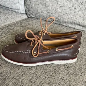 Sperry Men’s Gold Authentic Cup Loafers 2 Eye Boat Shoes Size 11