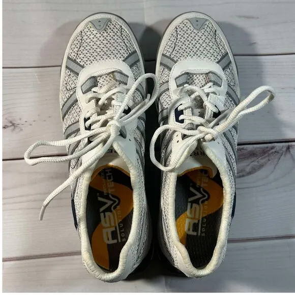 Sperry Top-Sider White Gray Athletic Sneakers Comfort Walking Shoe Men's Size 9M