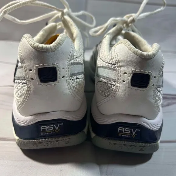 Sperry Top-Sider White Gray Athletic Sneakers Comfort Walking Shoe Men's Size 9M