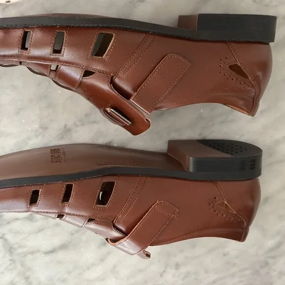 Stacy Adams &quot;Calax&quot; Dress Sandal - Size 13 M - Rich Cognac Brown - NEW!