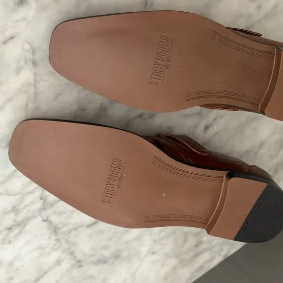 Stacy Adams &quot;Calax&quot; Dress Sandal - Size 13 M - Rich Cognac Brown - NEW!