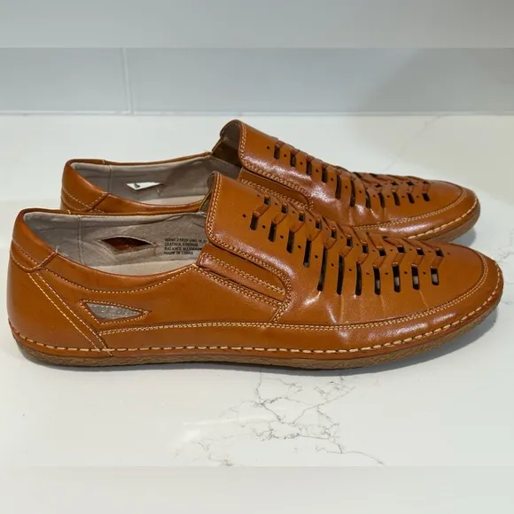 Stacy Adams Men's Naples Natural Genuine Leather Lined Casual Loafers Shoes 9.5