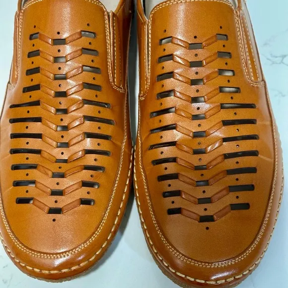 Stacy Adams Men's Naples Natural Genuine Leather Lined Casual Loafers Shoes 9.5