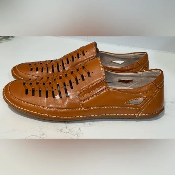 Stacy Adams Men's Naples Natural Genuine Leather Lined Casual Loafers Shoes 9.5
