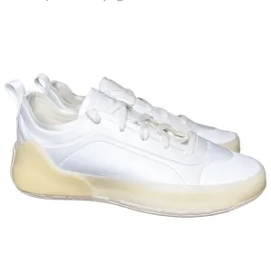 STELLA MCCARTNEY X ADIDAS TREINO MID CUT Women's WHITE CREAM Sneakers 8.5