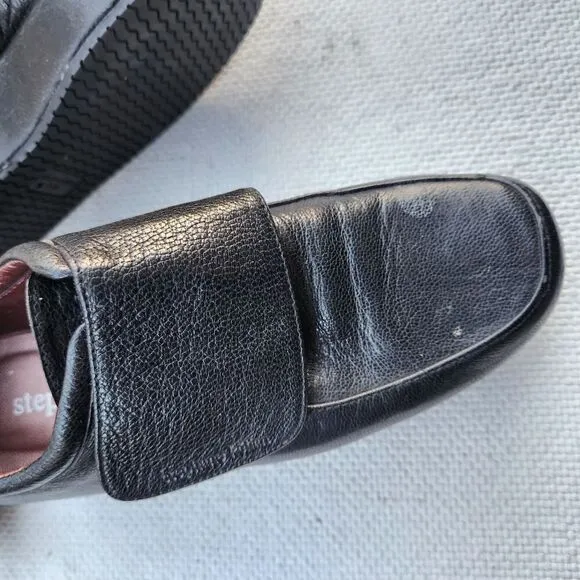 Stephane Kelian black leather loafers