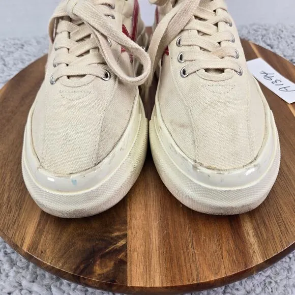 Stepney Workers Club SWC Red Dellow S-Strike Canvas Casual Sneakers Womens 38