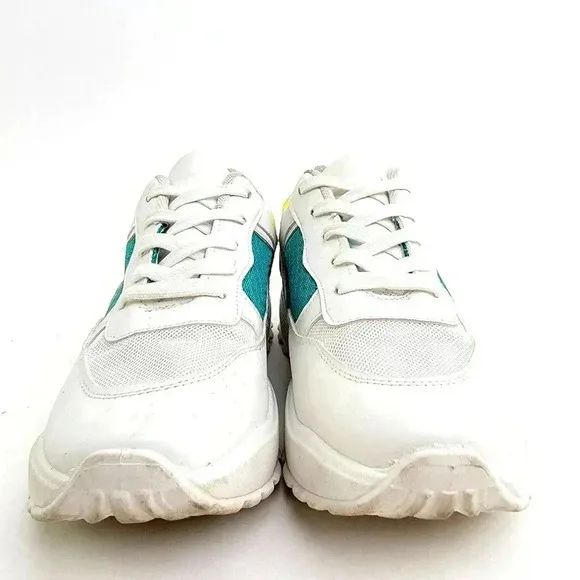 Steve Madde White Pastel Chunky Platform Lug Gum Bottom Sneakers - 9