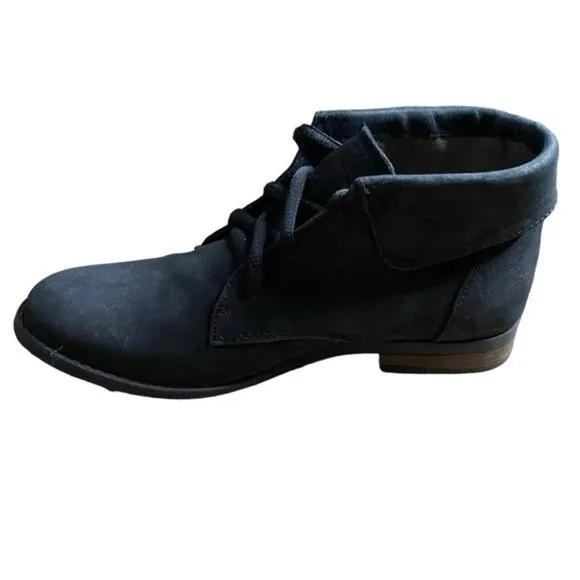 Steve Madden Black Stingrei Genuine Leather Ankle Boots