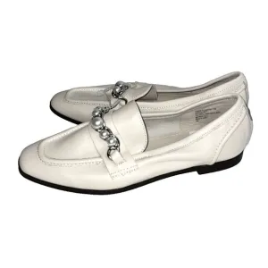 Steve Madden Carrine Women’s Pearl Embellished Leather Loafers size 7.5 NWT