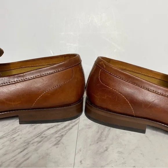 Steve Madden Darlton Cognac Leather Men’s Penny Loafer 10D