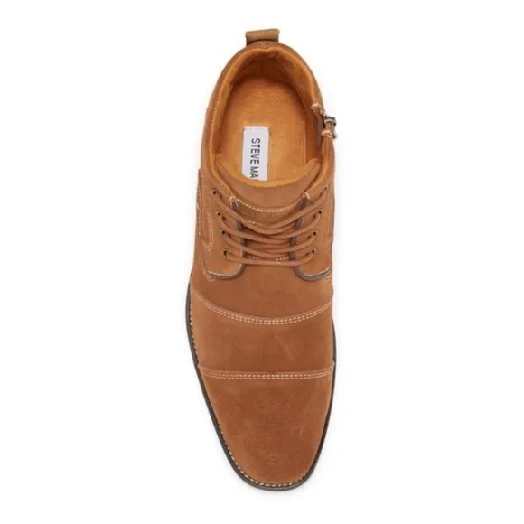 Steve Madden Krane Suede Leather Boots Tan Sz 9 NWT