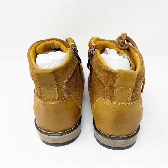 Steve Madden Krane Suede Leather Boots Tan Sz 9 NWT