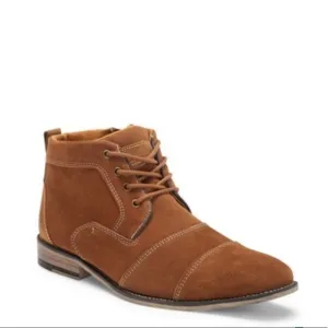 Steve Madden Krane Suede Leather Boots Tan Sz 9 NWT