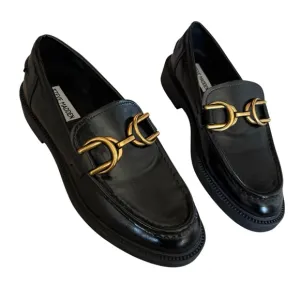 Steve Madden Sheyla Leather Horesbit Chain Loafers